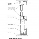 Alüminyum pencere detay kesiti