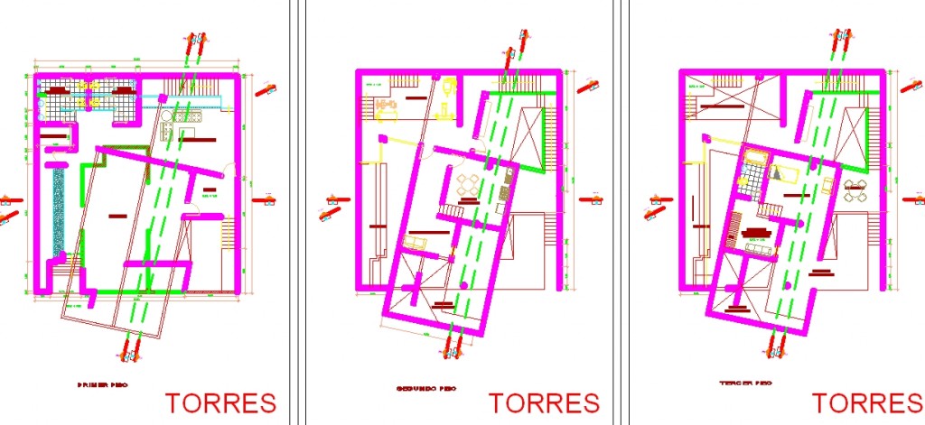Villa projesi kat planları