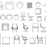 Autocad sandalye çizimleri