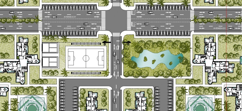 Toplu konut projesi yakın plan görünüşü - 3