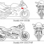 Autocad suzuki motosiklet çizimleri