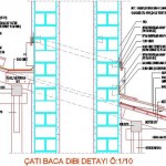 Çatı baca dibi detayı