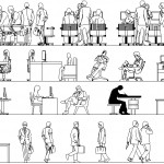 Ofiste çalışan insan tefrişleri