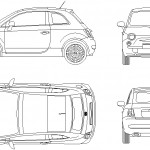 Fiat 500 çizimi