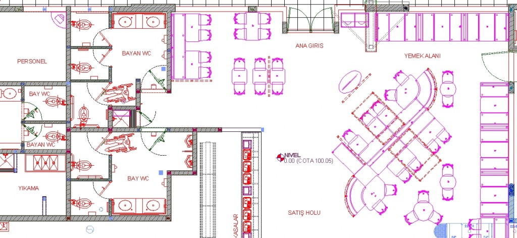 Mc donalds projesi yakından görünüş