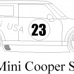 Modifiyeli mini cooper s çizimi