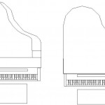 Autocad piyano çizimi