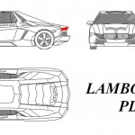 Lamborghini Plaza autocad çizimi