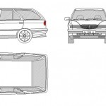 Lancia dedra sw dwg çizimi